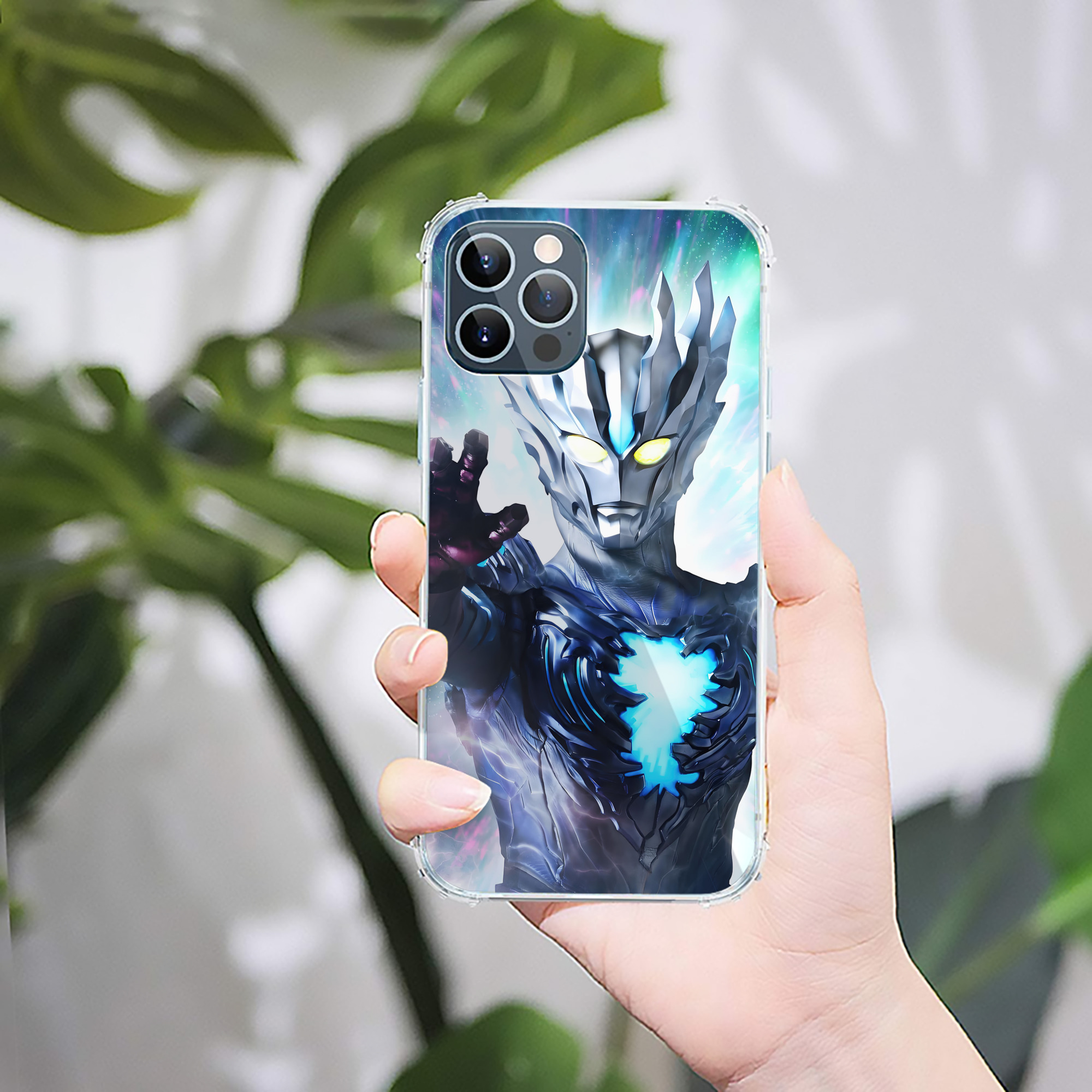 （画像用） ウルトラマン Ultraman 【iPhone 12シリーズ対応】透明スマホケース（クリアソフトケース）